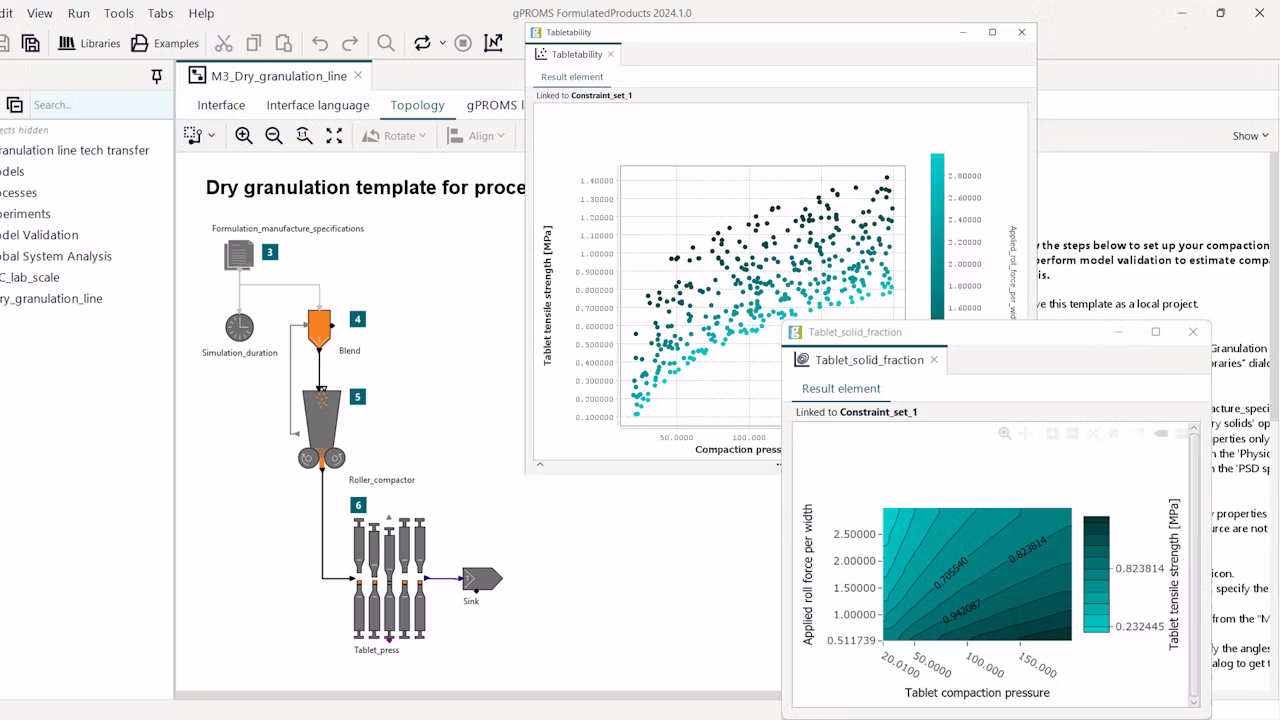 gPROMS process modelling interface